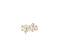 Ania Haie - Gold Plated Sparkle Cluster Climber Barbell Single Earring