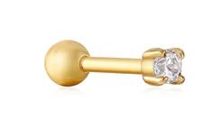 Ania Haie - Gold Plated Sparkle Barbell Single Earring