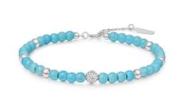 Ania Haie - Silver Lab Created Turquoise Bracelet