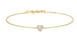 Brand Ania Haie: Ania Haie - Gold Plated Sweetheart Pave Bracelet