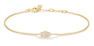 Brand Ania Haie: Ania Haie - Gold Plated Pave Sparkle Bracelet