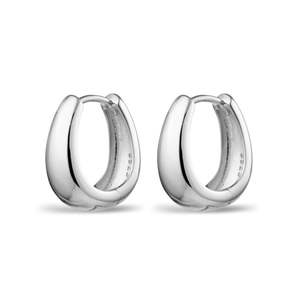 Sterling Silver Chunky Mini Hoops
