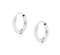 Hoops: Caja - Esme Huggie Hoops - Silver