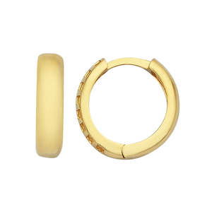 Huggies: Gold Plain Huggie Earrings