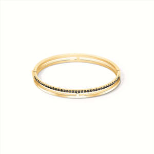 Coeur de Lion - Eternal Unity Bangle - Gold/Black - 19cm