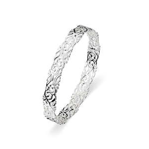 Bangles: Sterling Silver Filigree Bangle