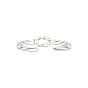 Stg Silver Sailors Knot Cuff Bangle