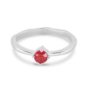 Tonimay - July Birthstone Ring - Ruby/Stg Silver