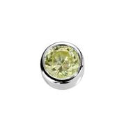 Stow Sterling Silver Peridot CZ