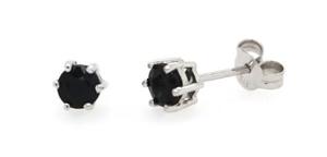 White Gold Sapphire Studs