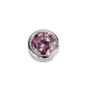 Stow Sterling Silver Light Pink Tourmaline CZ