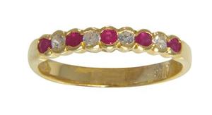 Rings: Gold Ruby & Diamond Ring