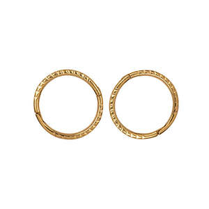 Earrings: Gold Twist Sleepers