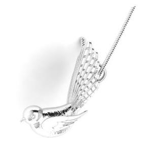 Stg Silver Fantail Necklace With Chain