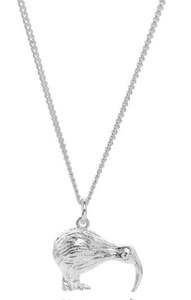 Stg Silver Kiwi Necklace