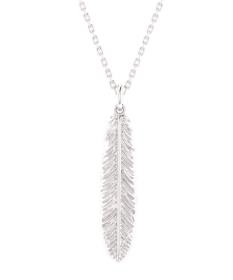 Necklaces: Stg Silver Feather Necklace