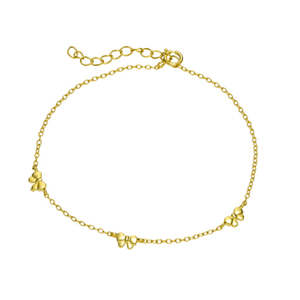 Bracelets: Fine Chain Bracelet With Mini Bows