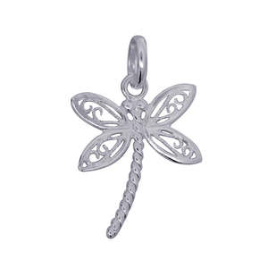 Stg Silver Dragonfly Charm/Pendant