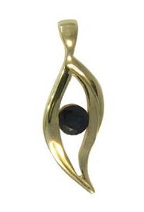 Gold Sapphire Pendant