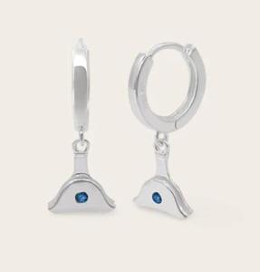 Whistle & Pop - High Country Whistle Huggies - Blue Zircon Stones
