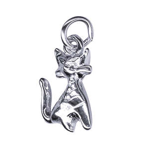 Charms: Stg Silver Small Cat Charm