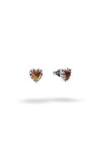 Stolen Girlfriends Club - Love Claw Earrings - Stg Silver/Orange Citrine
