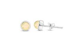 Citrine Birthstone Collection: Citrine Round Stone Studs