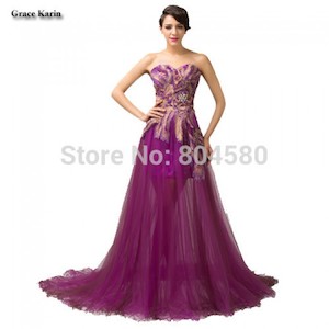 Grace Karin Stock Strapless Embroidery Evening Dress Formal Dinner party dresses&hellip;