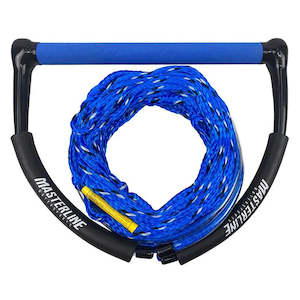 Wakeboard Ropes And Handles: Masterline Elite Package - Suede Handle & 4 Sec PE Mainline - Blue