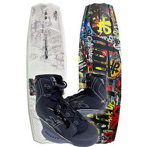 Wakeboard Package: Double Up Cliche - 133 + Alias 5-9