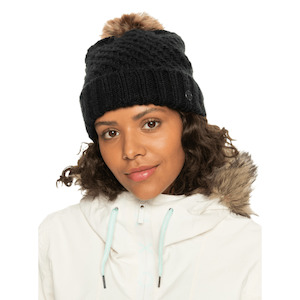 Beanies: Roxy Women's Peak Chic Beanie - True Black