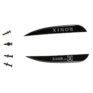 Wakeboard Parts Accessories: Ronix  - Fiberglass Ramp Fin - 1.2 in. - (2 pack) - Black