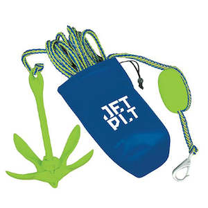 Jetpilot Complete Folding Anchor - Blue / Lime