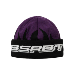 BSR Flame Double Sided Art Beanie - Purple