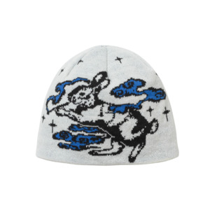 BSR Smoking Rabbit Beanie - White