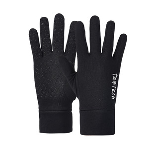 TaoTech Flip Finger Liner Gloves - Black