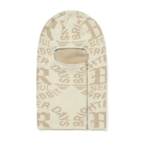 Face Protection: BSR Br Pattern Face Mask - Cream