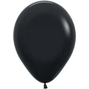Individual Balloons: BLACK - BALLOON in Sizes - small, regular or large