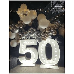 Light Up Number Hire: 50 Light up number hire