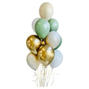 "Natural lush" - helium balloon bouquet