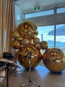 21st Birthday Packages: Giant gold balls Delivery or Pick up