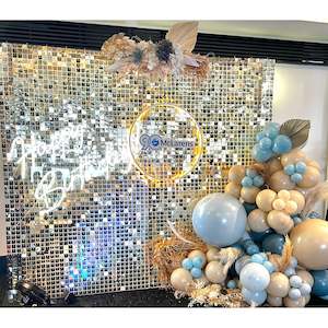 Shimmer Wall Packages: White gold shimmer wall package #1