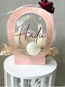 80th Birthday Display: Personalised Balloon Gift Box – “Just For You” Edition