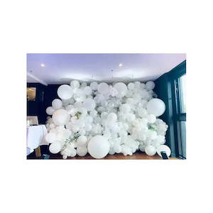 All White balloon wall