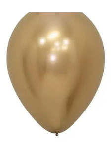 Chrome Gold BALLOON in Sizes - small, regular or large