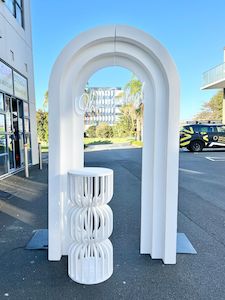 Baby Shower Packages: 3d backdrop, cake stand and neon.