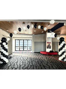 Corporate Packages: Balloon arch with string balloons