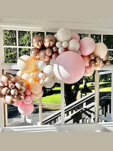 Balloon Garlands: Grab and Go blissful blush inflated balloon garland 2.5m MIDI