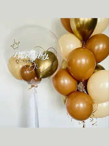 Personalised Balloons 1: Birthday queen bouquet