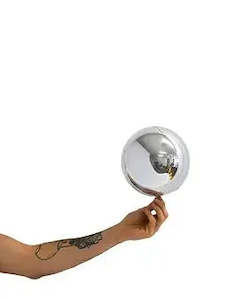Balloon Balls 18cm (7") Metallic Silver
